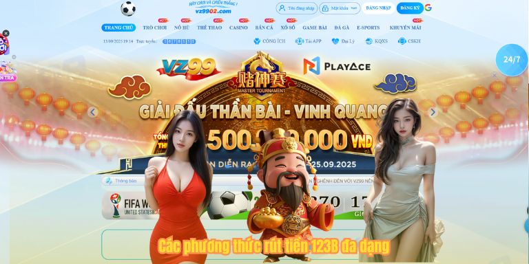 RÚT TIỀN 123B 5 Các phương thức rút tiền 123B đa dạng