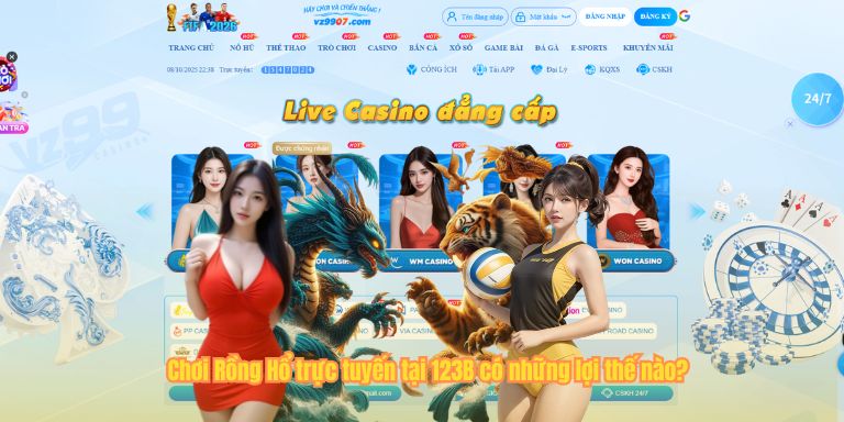 Rồng Hổ Là Gì? Cách Chơi Game Bài Rồng Hổ Online Tại 123B 3 Chơi Rồng Hổ trực tuyến tại 123B có những lợi thế nào?
