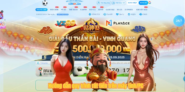 RÚT TIỀN 123B 6 Hướng dẫn quy trình rút tiền trên máy tính/PC