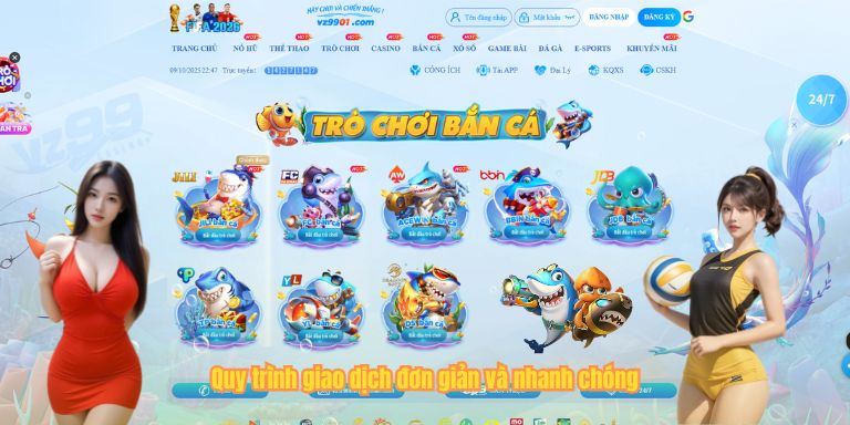 Bắn Cá H5 – Săn Cá Đổi Thưởng Tiền Thật Cho Người Mới 2025 3 Quy trình giao dịch đơn giản và nhanh chóng